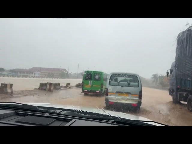 US to GHANA, Rainy Road Construction Update Going Towards Home ￼