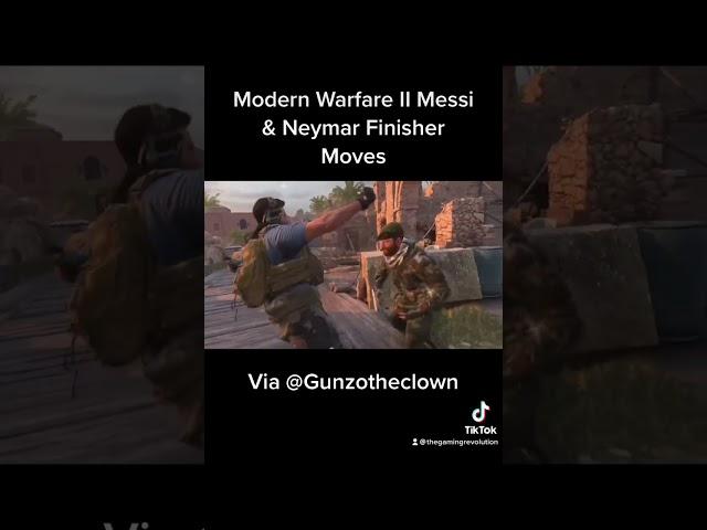 Messi & Neymar Finisher Moves MW2 World Cup Football Event! Modern Warfare 2 Messi/Neymar Executions