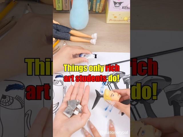 Things only rich art students do! #shorts