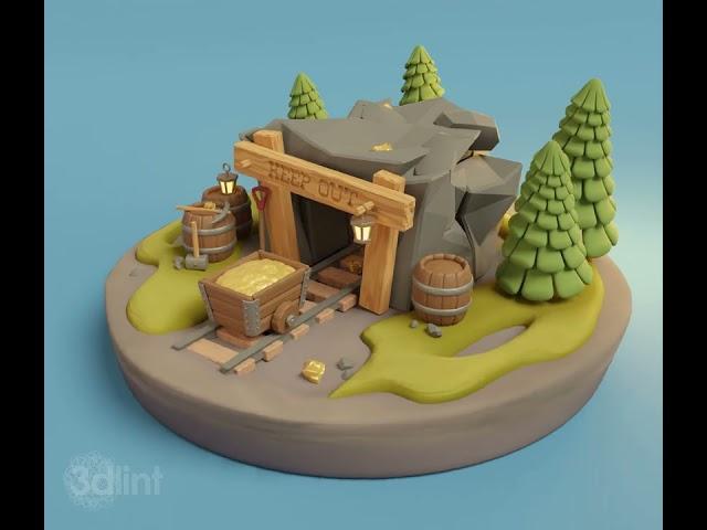 Gold Mine  (Blender3D)