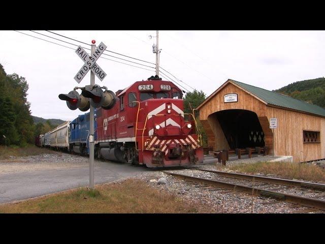 Vermont Train Chase: Green Mountain Train 263 - Fall 2013