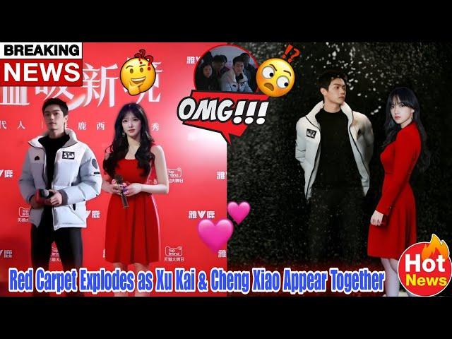 Red Carpet Shock! Xu Kai & Cheng Xiao Together at Hangzhou Yalu – Are They Dropping Hints? ️