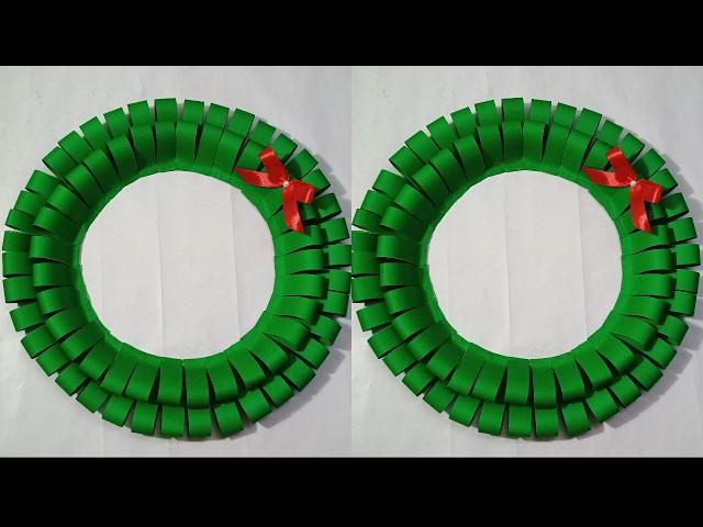 DIY Christmas Wreath | Christmas Wreath Making Ideas | Christmas Decoration Ideas | Paper Crafts