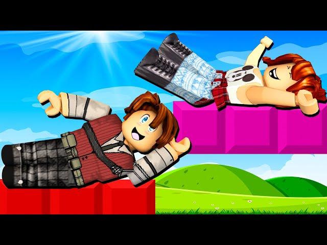 PARKOUR DEITADO no ROBLOX! (Obby But You're a Ragdoll)