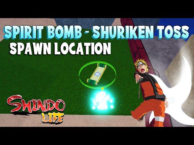 Spirit Bomb - Shuriken Toss Spawn Location - Shindo Life