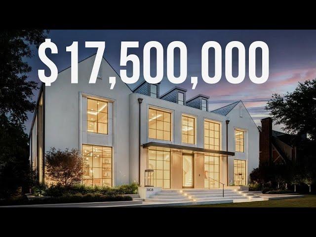 Touring a $17,500,000 Highland Park New Construction Luxury Mansion | Dallas Real Estate