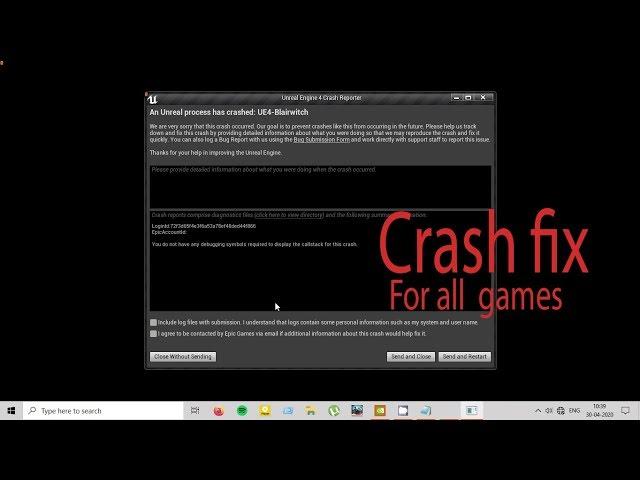 How to fix Unreal Engine crash fix for all games || Blair witch crash fix|| Fortnite crash fix