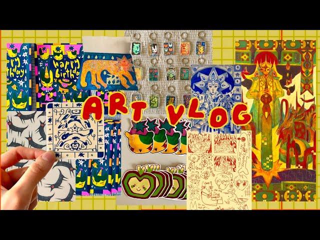 i blab about recent art and works in progress [art vlog]