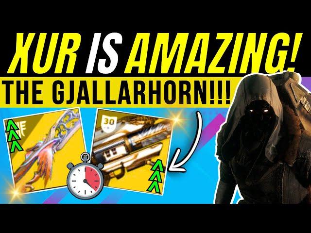 Get Free GJALLARHORN at XUR ASAP! New CATALYSTS, Exotic Weapons Engrams & Armor! Sept 20th Destiny 2