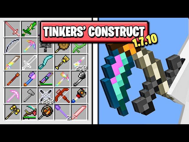 Самый ТОПОВЫЙ ГАЙД По Моду Tinkers Construct 1.7.10 - Весь Мод в Одном Видео Майнкрафт