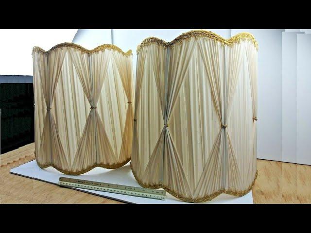 Vintage PAIR Mid Century Drum Lamp Shades Pinch Pleat 15" Hollywood Regency For Sale On Ebay