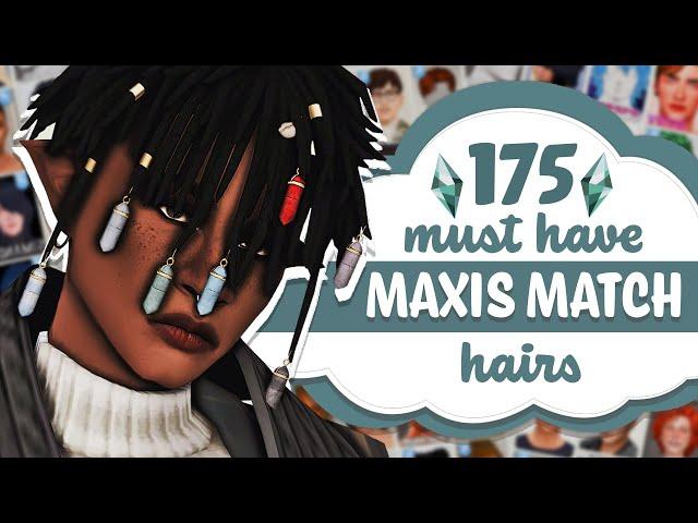 175 Must Have MAXIS MATCH HAIRS for MALE sims! | Sims 4 CC Showcase