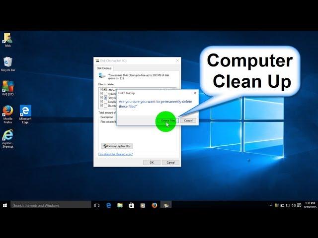 How to Clean your Computer and How to Clean disk space Windows 10 - Free & Easy