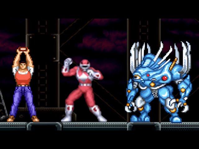 Mighty Morphin Power Rangers The Movie All Bosses (No Damage With Ending) SNES