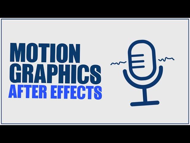 Motion Graphics - Icon Animation in After Effects Tutorials