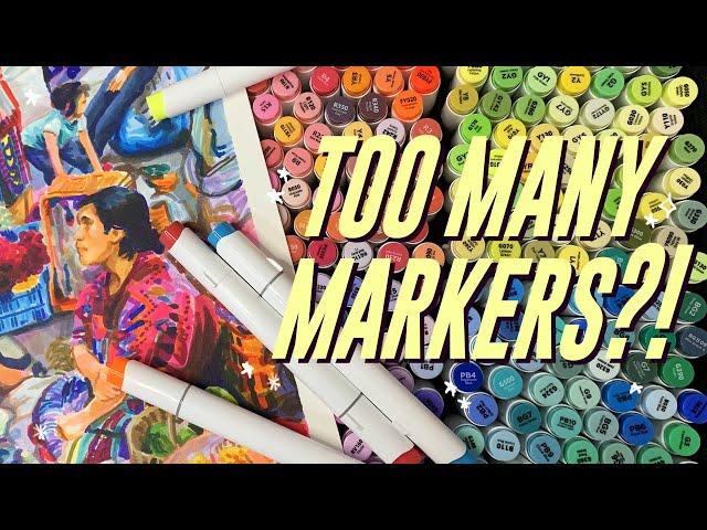  320 MARKER CHALLENGE - can I use EVERY Ohuhu marker?! 