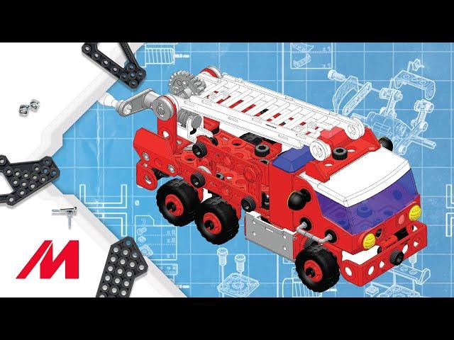 Meccano/Erector Junior | How To Build the Junior Rescue Fire Truck