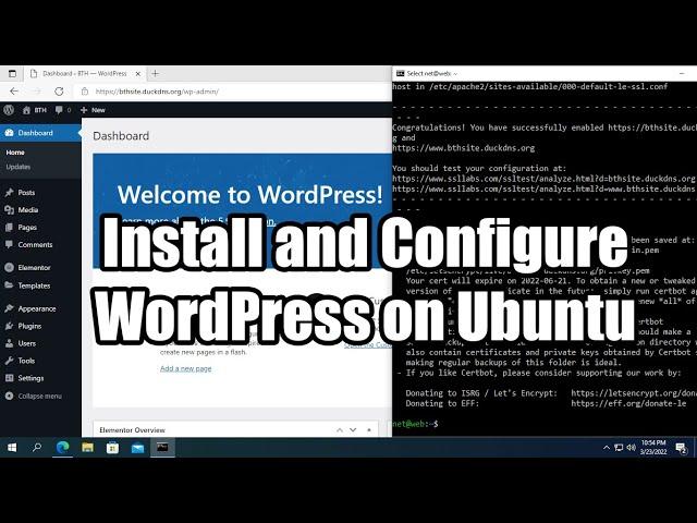 How to create a website on Ubuntu with WordPress