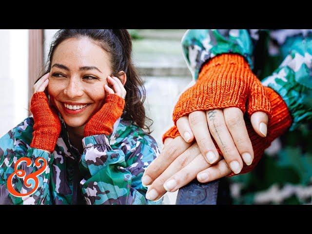 FINGERLESS GLOVES Knitting Pattern Tutorial (Step-by-Step)