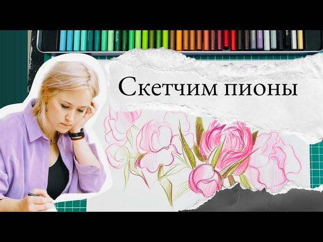 Скетч цветными карандашами - видео урок