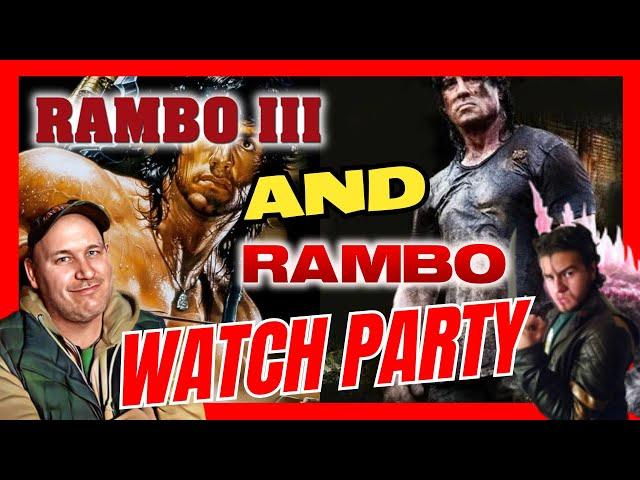 Rambo 3 ( 1988 ) and John Rambo ( 2008 ) I Watch Party I With Caleb J. Clutter