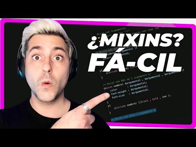  MIXIN en SCSS | Tutorial en español para aprender SASS CSS  *DESCÁRGATE el código*