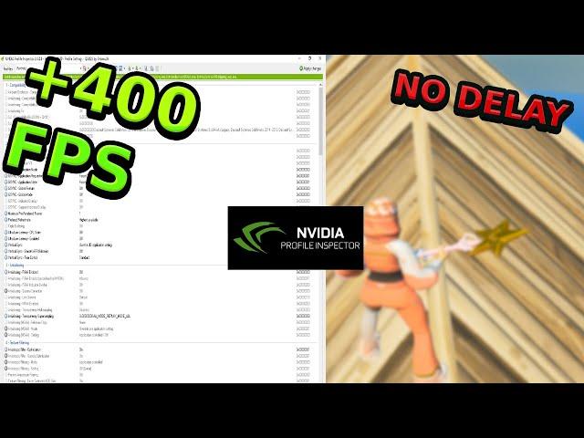 Improve Your FPS In Fortnite With Nvidia Profile Inspector (O DELAY+FPS BOOST)