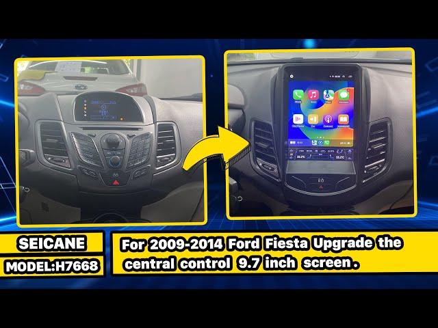 How to removal original radio & install carplay HD touchscreen for Ford Fiesta 2009 -2012 2013 2014?