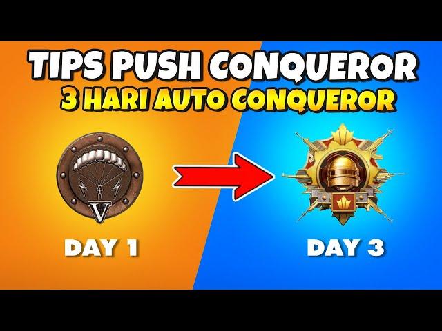 TUTORIAL PUSH CONQUEROR DENGAN CEPAT | TIPS PUSH RANK CONQUEROR PUBG MOBILE