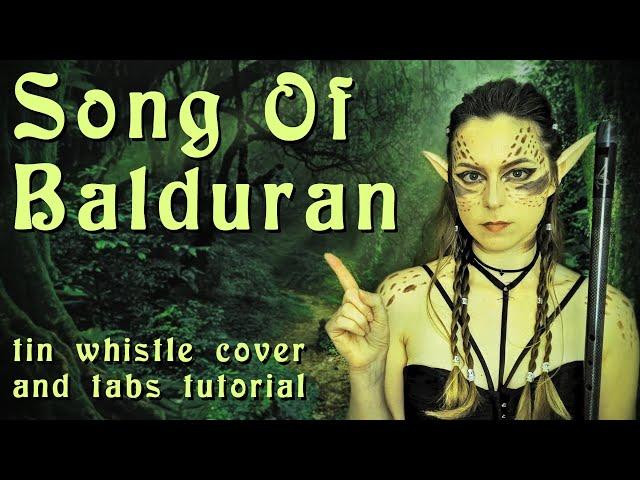 Song Of Balduran - Baldur's Gate 3 - TIN WHISTLE COVER & TABS TUTORIAL