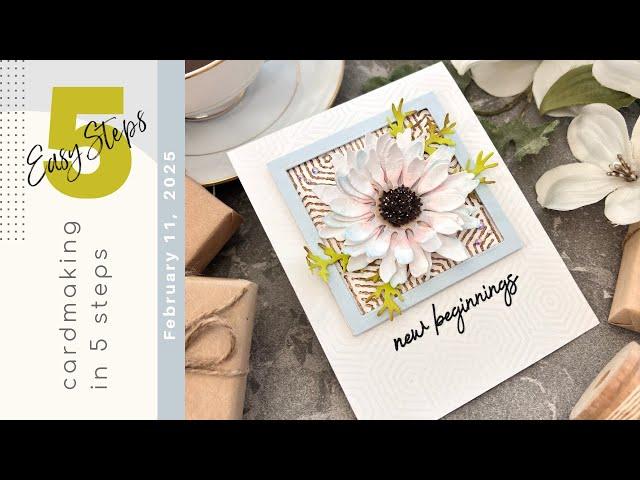 CARDMAKING IN 5 EASY STEPS | Spellbinders - Through the Meadow Collection | 008