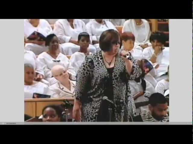 Angela Hunt sings "What a Blessing" at Delois Barrett Campbell's Homegoing Service