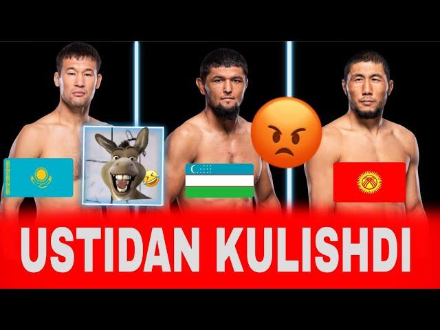 BUNISI OSHIB TUSHDI #uzbekistan #daxshatmma #bugunsport #mmauz #olamsport #kazakhstan #mma #ufc