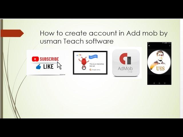 How to create account in Addmob  by usman software engineer