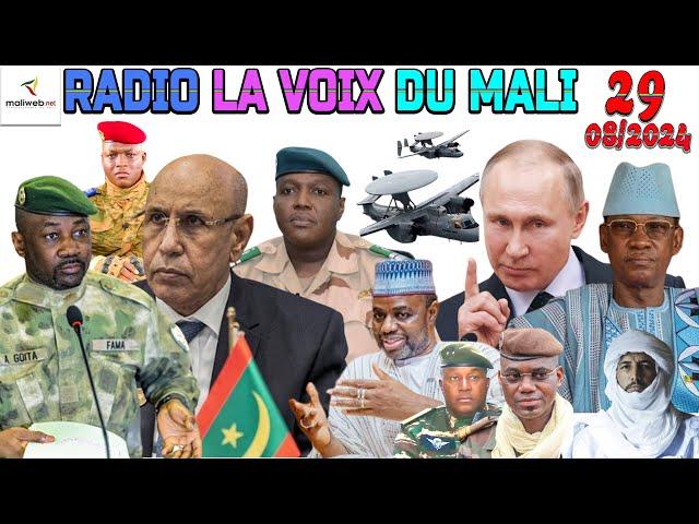 La Revue de Presse de la RADIO LA VOIX DU MALI du 29 AOUT 2024