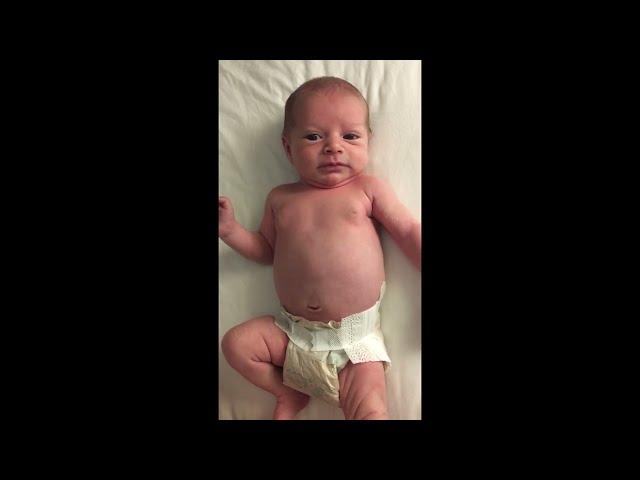 Adorable 15 Day Old Newborn Baby with Hiccups - #shorts