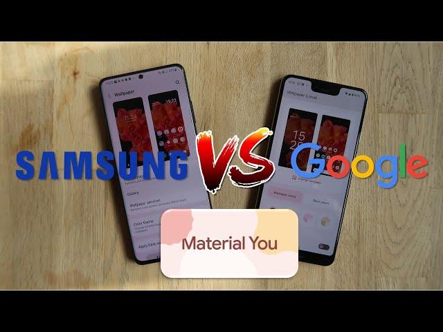 Google Android 12 vs Samsung One UI 4 Material You Comparison