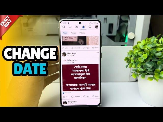 How to change date on facebook post 2024