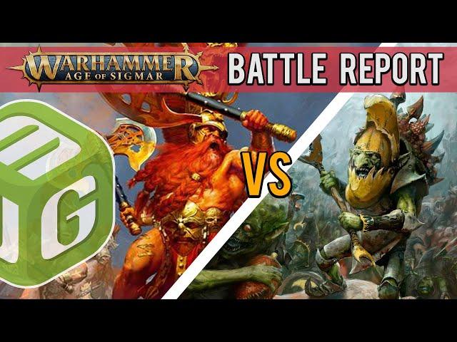 Fyreslayers vs Gloomspite Gitz Age of Sigmar 4th Edition Battle Report Ep 14