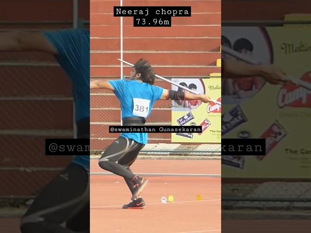 Neeraj Chopra Javelin throw 73.96m at 19th Fed.cup Sr.meet 2015