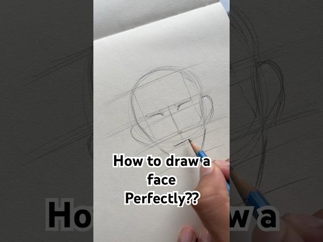 Easiest way to draw a face! | How to draw face? #shorts