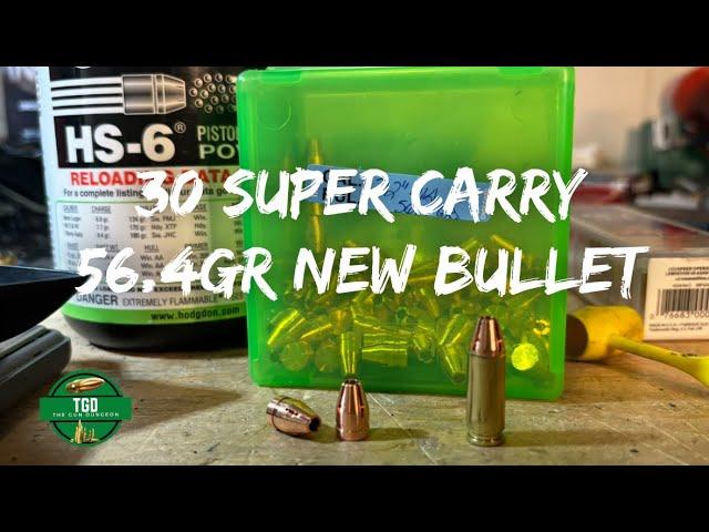 30 Super Carry 56gr New Monolithic Bullet With Gel Test