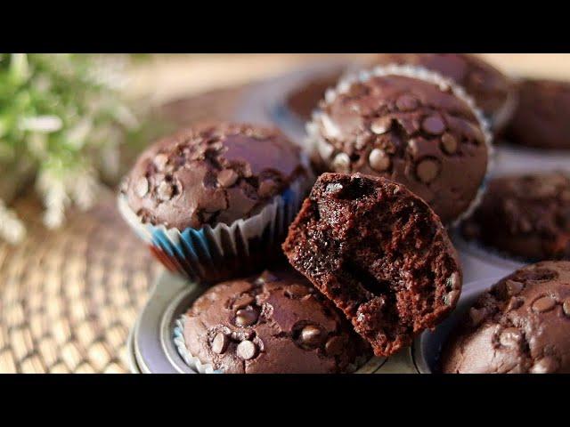 كاب كيك بقطع الشوكولاته وصفه جباااره وتحدي cupcakes with chocolate chunk