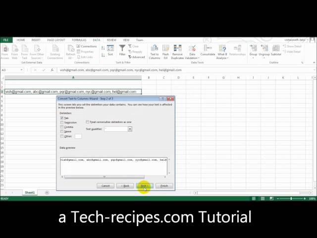 Microsoft Excel Splitting One Cell Row into Multiple Rows