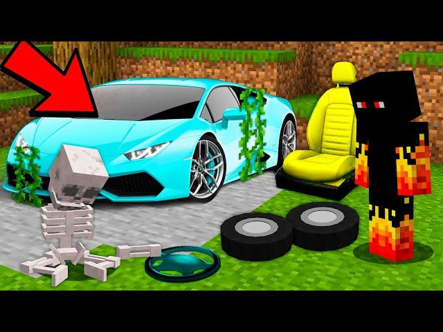 ENCONTREI UM CARRO ABANDONADO NO MINECRAFT - O Filme