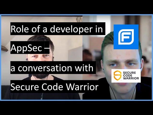 Role of a developer in AppSec - a conversation with Secure Code Warrior