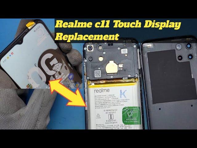 Realme c11 LCD Display With Touch Screen Digitizer Glass Combo Replacement