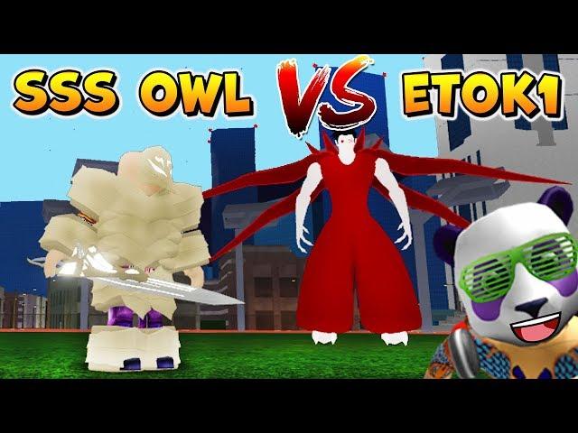 ССС ОВЛ ПРОТИВ СОВЫ  РОБЛОКС РОГУЛЬ  SSS Owl VS EtoK1 Roblox Tokyo Ghoul