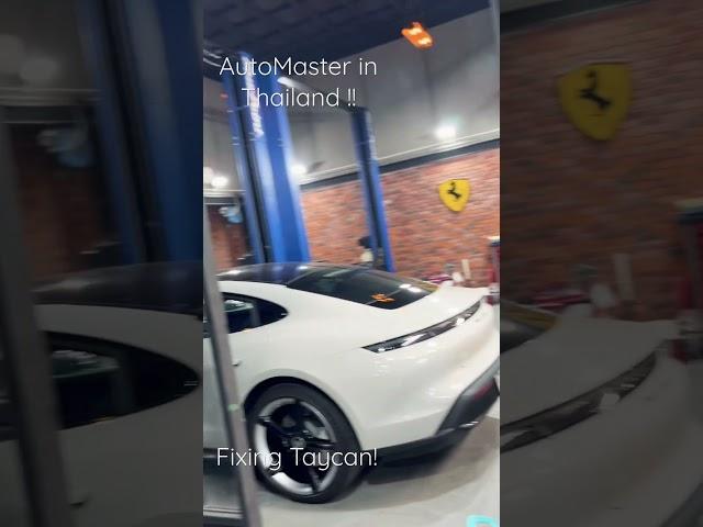 AutoMaster called in Thailand !automaster #teamhybrid #thailand #porsche #taycan4s #electriccar