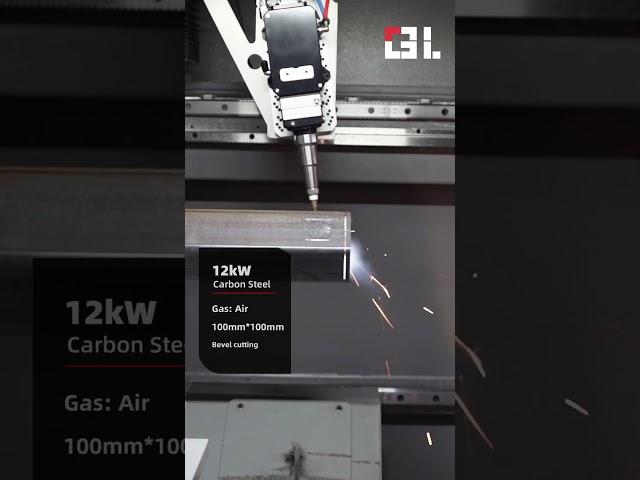 12kW Laser Mastery: Precision Cutting 100mm Carbon Steel Tube with Bevel   #cnc #metalfabrication